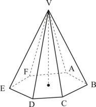 Pirâmide regular hexagonal