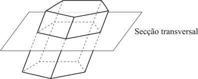 Secção transversal de um prisma