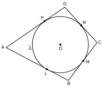 Quadrilátero circunscrito à circunferência