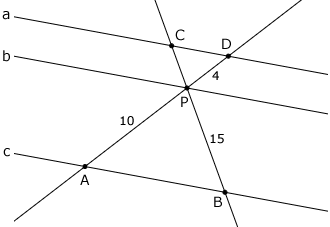 Exercício resolvido sobre o teorema de Tales